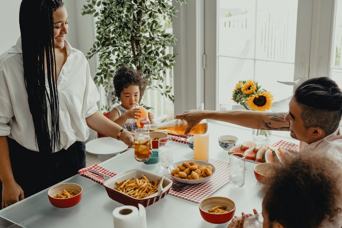 Family nutrition planning session